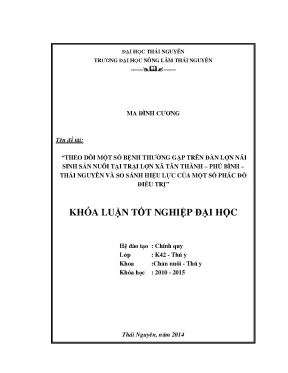 Theo dõi và so sánh hiệu lực phác đồ điều trị bệnh