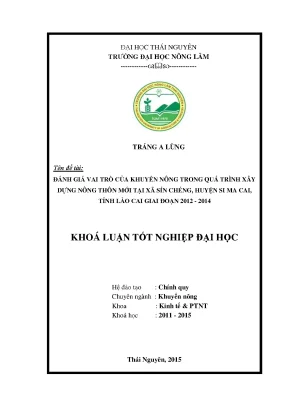 Vai trò của khuyến nông trong xây dựng nông thôn mới tại