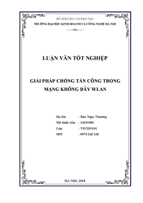 Giải pháp hiệu quả chống tấn công mạng không dây WLAN