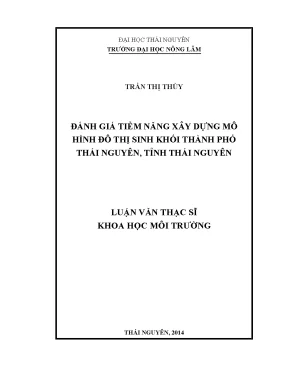 Đánh Giá Tiềm Năng Xây Dựng Mô Hình Đô Thị Sinh Khối Tại