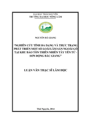 Nghiên cứu đa dạng và phát triển lâm sản ngoài gỗ tại
