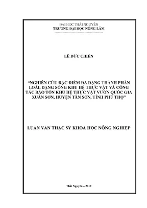 Nghiên cứu đa dạng loài và bảo tồn thực vật tại Vườn