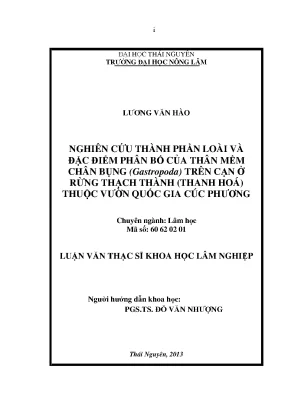 Nghiên cứu thành phần và phân bố loài thân mềm chân bụng