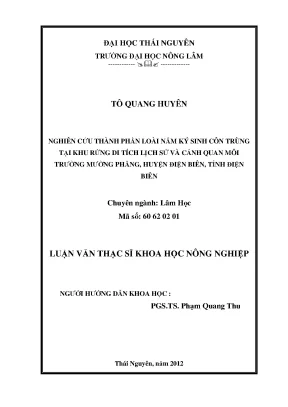 Nghiên cứu nấm ký sinh côn trùng tại rừng di tích Mường