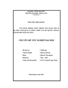 Ứng Dụng Phong Thủy Trong Xây Dựng Nhà Ở Và Bố Trí Cảnh