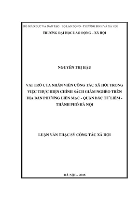 Vai trò của nhân viên công tác xã hội trong chính sách