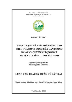 Giải pháp nâng cao hiệu quả hoạt động văn phòng đăng ký