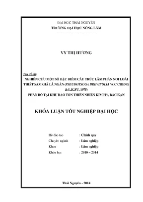 Nghiên cứu đặc điểm phân bố của loài Thiết sam giả lá