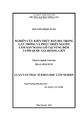 Nghiên cứu kiến thức bản địa trong phát triển cây lâm