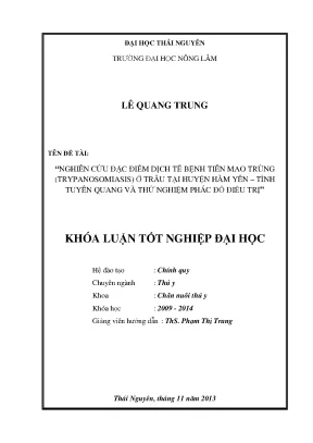 Nghiên cứu dịch tễ và thử nghiệm điều trị bệnh tiên mao