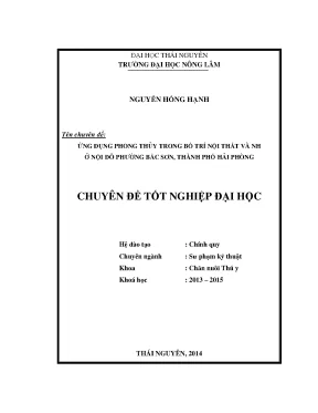 Ứng Dụng Khoa Học Phong Thủy Trong Bố Trí Nội Thất Và 
