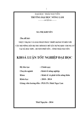 Thực Trạng Và Giải Pháp Phát Triển Kinh Tế Cho Hộ Nông