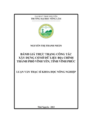 Đánh giá công tác xây dựng cơ sở dữ liệu địa chính tại