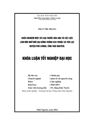 Khảo Nghiệm Thuốc Hóa Học Và Vật Liệu Làm Mồi Nhử Mối