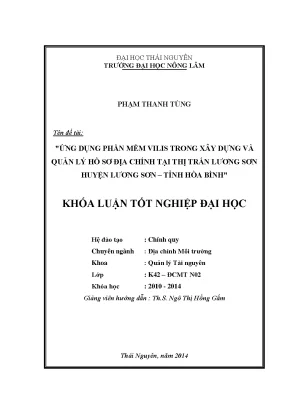 Ứng dụng phần mềm Vilis trong xây dựng và quản lý hồ sơ 