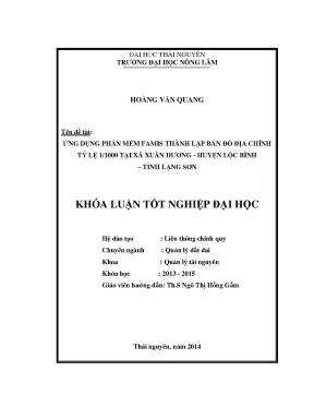 Luận Văn Thạc Sĩ: Ứng Dụng Phần Mềm FAMIS Thành Lập Bản