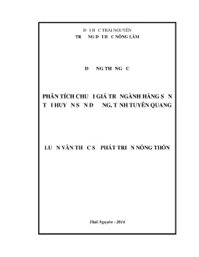 Phân Tích Chuỗi Giá Trị Ngành Sắn Tại Huyện Sơn Dương,
