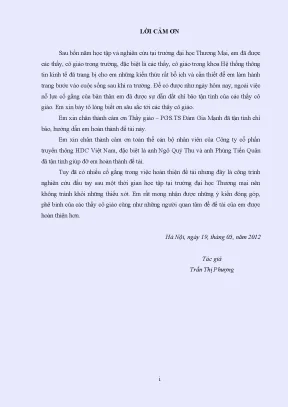 Luận Văn Tốt Nghiệp: Phát Triển Hệ Thống Thông Tin 