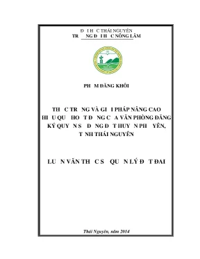 Thực Trạng Và Giải Pháp Nâng Cao Hiệu Quả Văn Phòng Đăng
