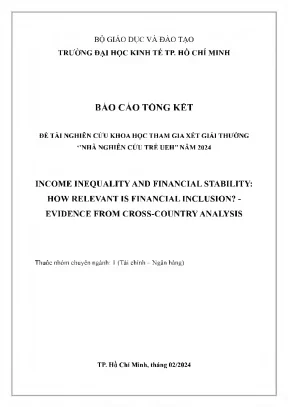Ảnh hưởng của Hội nhập Tài chính đến Bất bình đẳng Thu