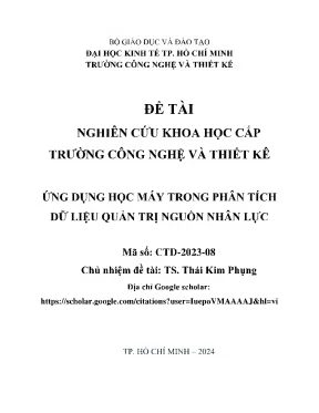 Ứng Dụng Học Máy Trong Phân Tích Dữ Liệu Quản Trị Nguồn