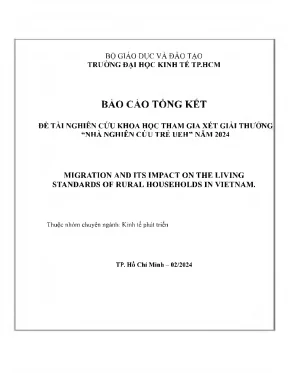 Tác Động Của Di Cư Đến Mức Sống Của Hộ Gia Đình Nông