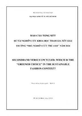 Secondhand vs. Upcycled: Lựa chọn nào bền vững hơn trong