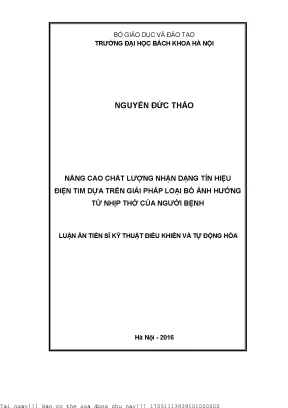 Nâng cao chất lượng nhận dạng tín hiệu điện tim bằng