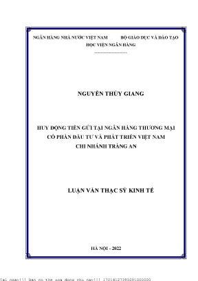 Nâng Cao Huy Động Tiền Gửi Tại Ngân Hàng Thương Mại Cổ