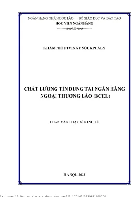Nâng Cao Chất Lượng Tín Dụng Tại Ngân Hàng Ngoại Thương