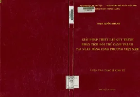 Giải Pháp Phân Tích Đối Thủ Cạnh Tranh Tại Ngân Hàng