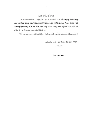 Nâng cao chất lượng tín dụng cho vay tiêu dùng tại