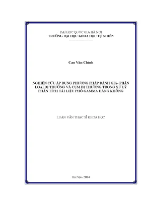 Nghiên Cứu Phương Pháp Đánh Giá và Phân Loại Dị Thường 