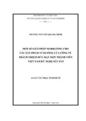 Giải Pháp Marketing Hiệu Quả Cho Sản Phẩm Tươi Sống Tại