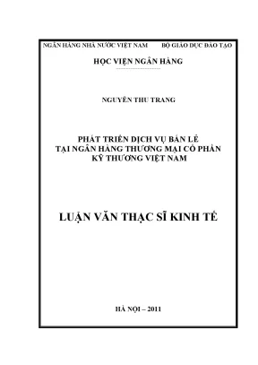 Phát Triển Dịch Vụ Bán Lẻ Tại Ngân Hàng Thương Mại Cổ