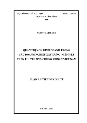 Quản Trị Vốn Kinh Doanh Trong Doanh Nghiệp Xây Dựng Niêm