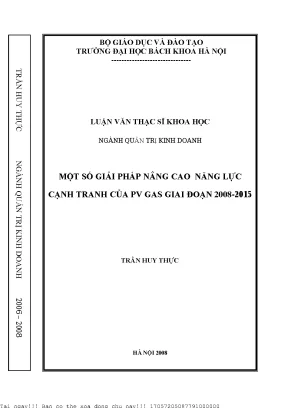 Giải Pháp Nâng Cao Năng Lực Cạnh Tranh Của PV GAS Giai 