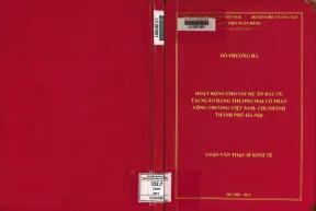 Hoạt Động Cho Vay Dự Án Đầu Tư Tại Ngân Hàng Thương Mại