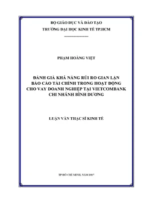 Đánh Giá Rủi Ro Gian Lận Báo Cáo Tài Chính Tại