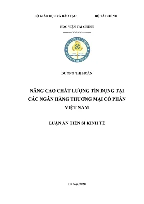 Nâng Cao Chất Lượng Tín Dụng Tại Ngân Hàng Thương Mại Cổ