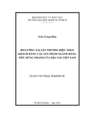 Đo Lường Tài Sản Thương Hiệu Theo Khách Hàng Tại Việt