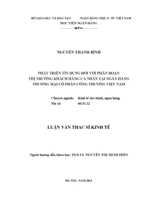 Phát Triển Tín Dụng Khách Hàng Cá Nhân Tại Ngân Hàng