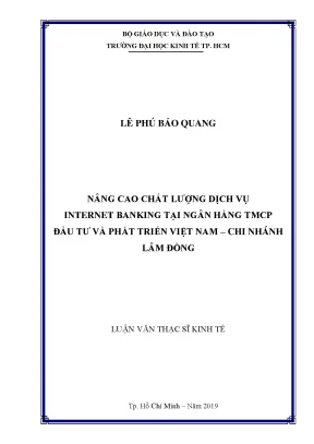 Nâng Cao Chất Lượng Dịch Vụ Internet Banking Tại Ngân