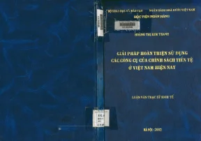 Giải Pháp Hoàn Thiện Chính Sách Tiền Tệ Tại Việt Nam