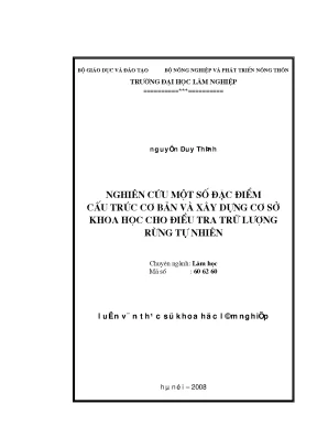 Nghiên cứu cấu trúc rừng tự nhiên và phương pháp điều