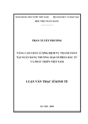 Nâng Cao Chất Lượng Dịch Vụ Thanh Toán Tại Ngân Hàng