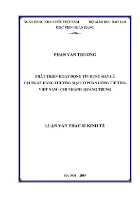 Phát Triển Hoạt Động Tín Dụng Bán Lẻ Tại Ngân Hàng
