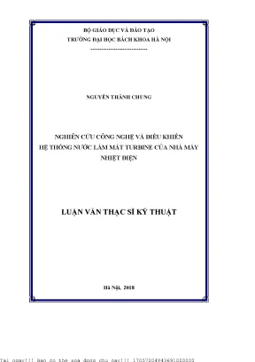 Nghiên Cứu Hệ Thống Nước Làm Mát Turbine Tại Nhà Máy