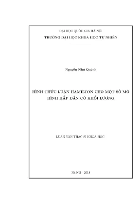 Nghiên Cứu Hình Thức Luận Hamilton Trong Các Mô Hình Hấp 