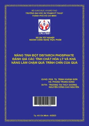 Đánh Giá Tính Chất Hóa Lý Của Màng Tinh Bột Distarch